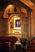 Caribbean Living Room Custom Cabinet