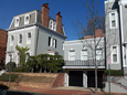 Front View of Main House on Left and Carriage House on Right (Underground Connection Is Between Them)
