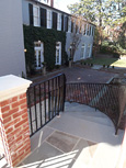 Detail of New Sweeping Entry Stair to Carriage House