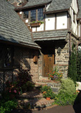 1920's Tudor Renovation and Addition Renovated Entry