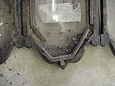 1830 Marquee Detail of Existing Pendant Before Restoration